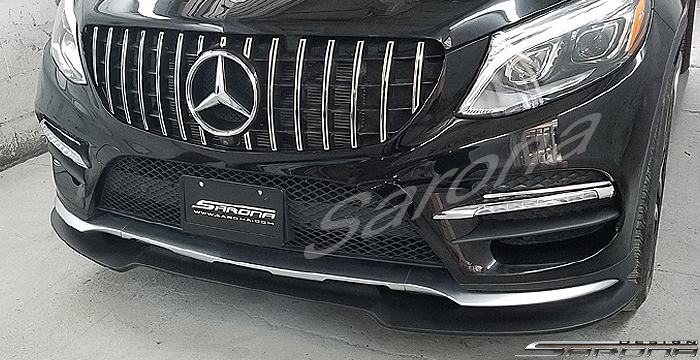 Custom Mercedes GLE  SUV/SAV/Crossover Front Add-on Lip (2016 - 2019) - $390.00 (Part #MB-063-FA)